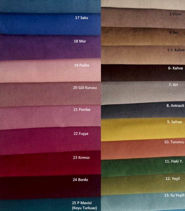 Tek renk döşemelik kumaşlar