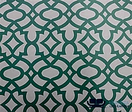 Beyaz Mint Osmanlı Desenli Döşeme Kumaşı