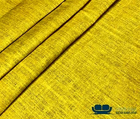Limon Keten Görünümlü Örtü Kumaşı