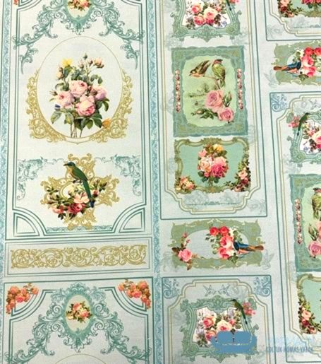 Nostaljik Barok Desenli Döşeme Kumaşı