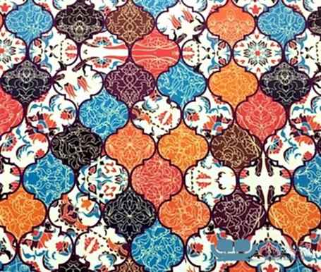 Türk Lale Motifi Moroccan Desenli Perdelik Kumaş