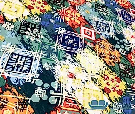 Bohem Desenli Koltuk Döşeme Kumaşı