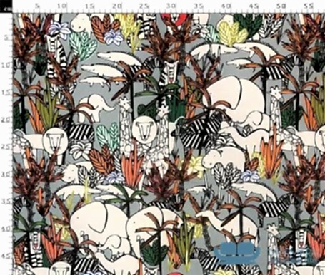 Afrika Desenli Koltuk Döşeme Kumaşı