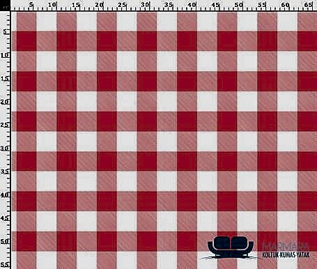 Canlı Renkli Pötikare Desenli Koltuk Kaplama Kumaşı