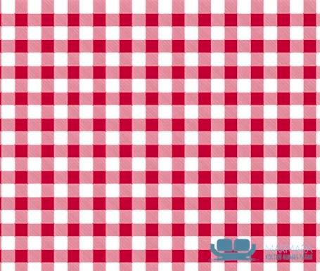 Ekose Desenli Kırmızı Döşeme Kumaşı