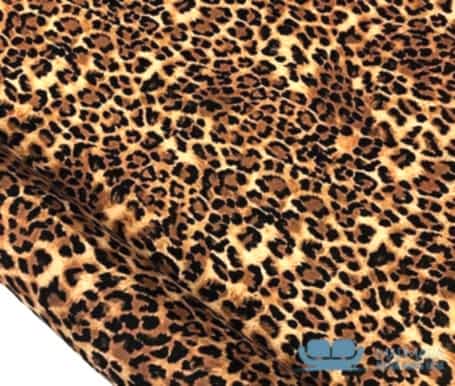 Kahverengi Leopar Desenli Döşeme Kumaşı