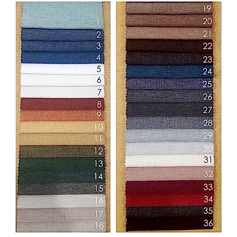 1A Keten Koltuk Kumaşı ( Perdelik ve Döşemelik Kumaş Kartelası)