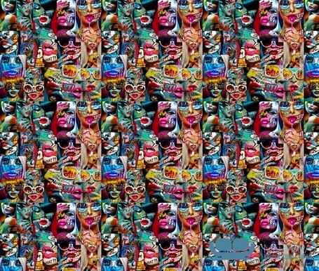 Renkli Lolipop Desenli Koltuk Kumaşı