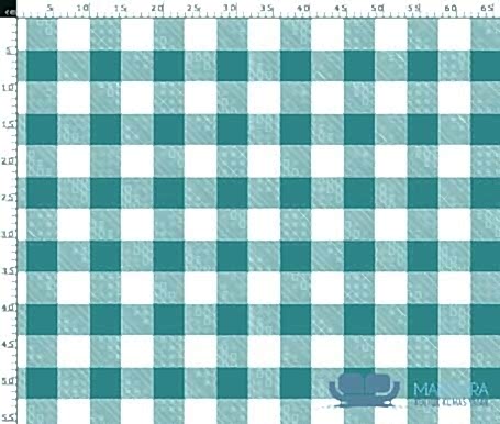 Yeşil Ekose Desenli Perdelik Kumaş