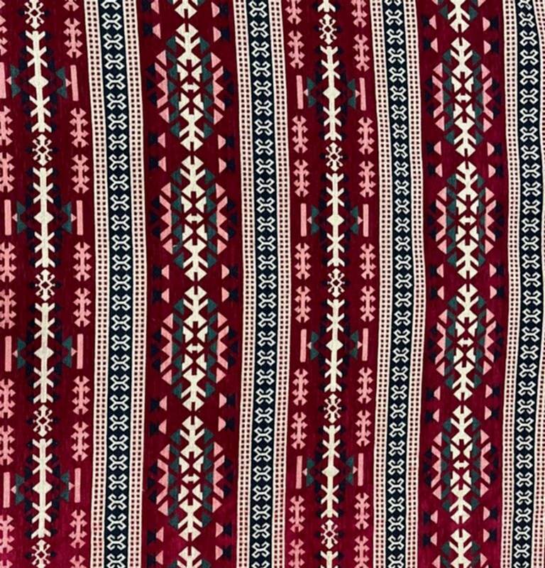 1A Yöresel Motifli Kilim Desenli Kumaşlar