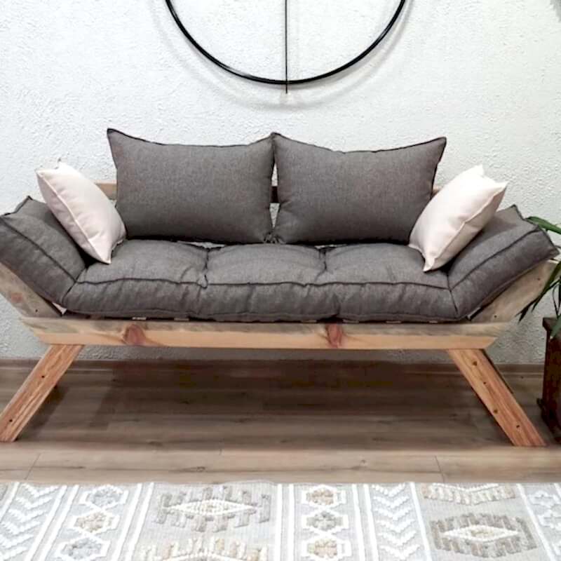 Ahşap İkili Koltuk