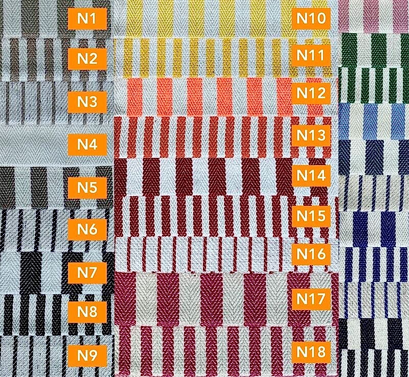 1A Çizgili Organik Pamuk Kumaş Çeşitleri