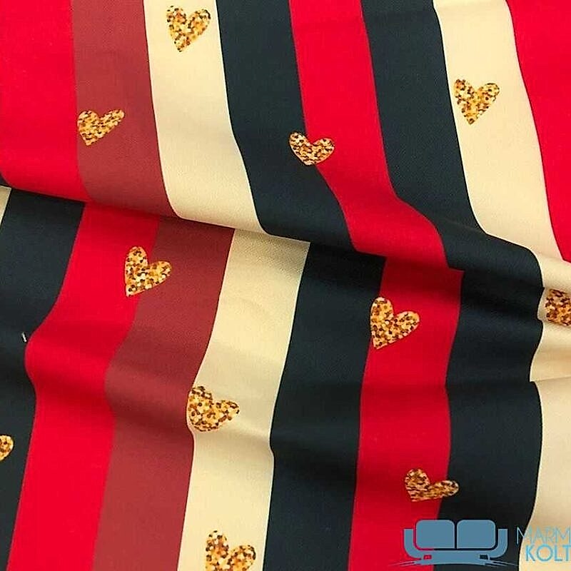 cizgili-kalp-motifli-dosemelik-kumas